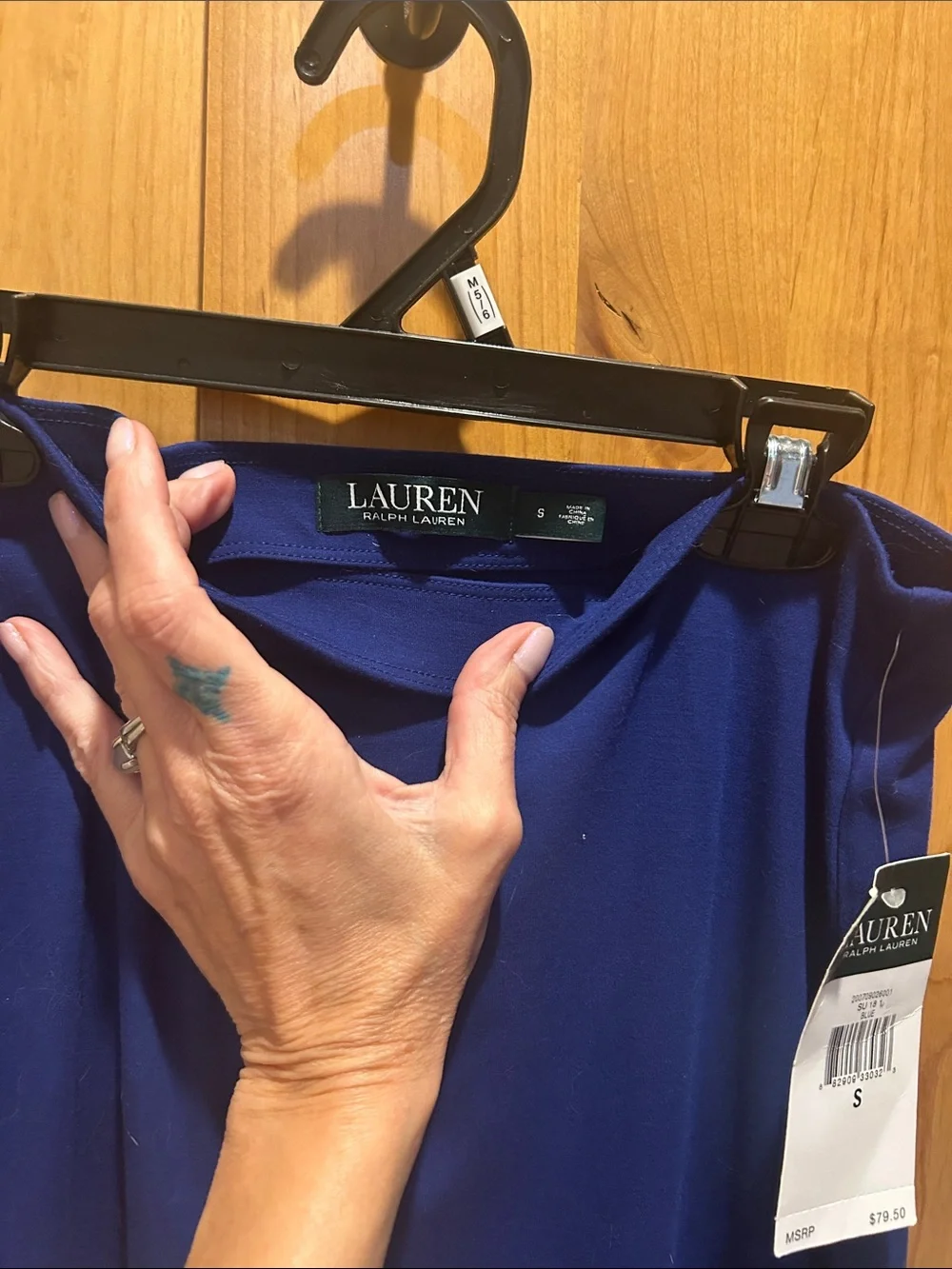 Lauren Ralph Lauren Royal Blue Midi Skirt
